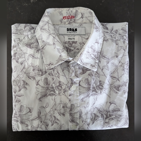 DR&N Floral Printed Shirt XL - Picture 3 of 7